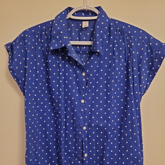 Blue polka-dot top - Picture 1 of 1